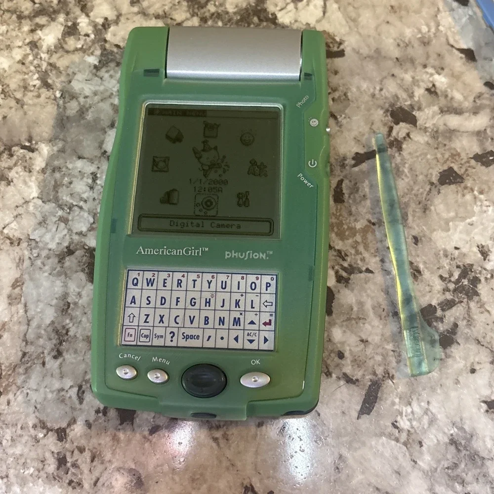 Vintage VTECH American Girl Phusion Handheld PDA Organizer Camera Tested Rare